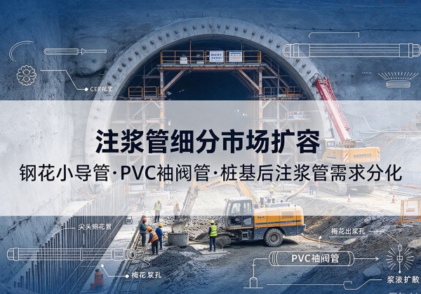 天元注浆管细分市场扩容，隧道钢花小导管、PVC 袖阀管、桩基后注浆管需求分化